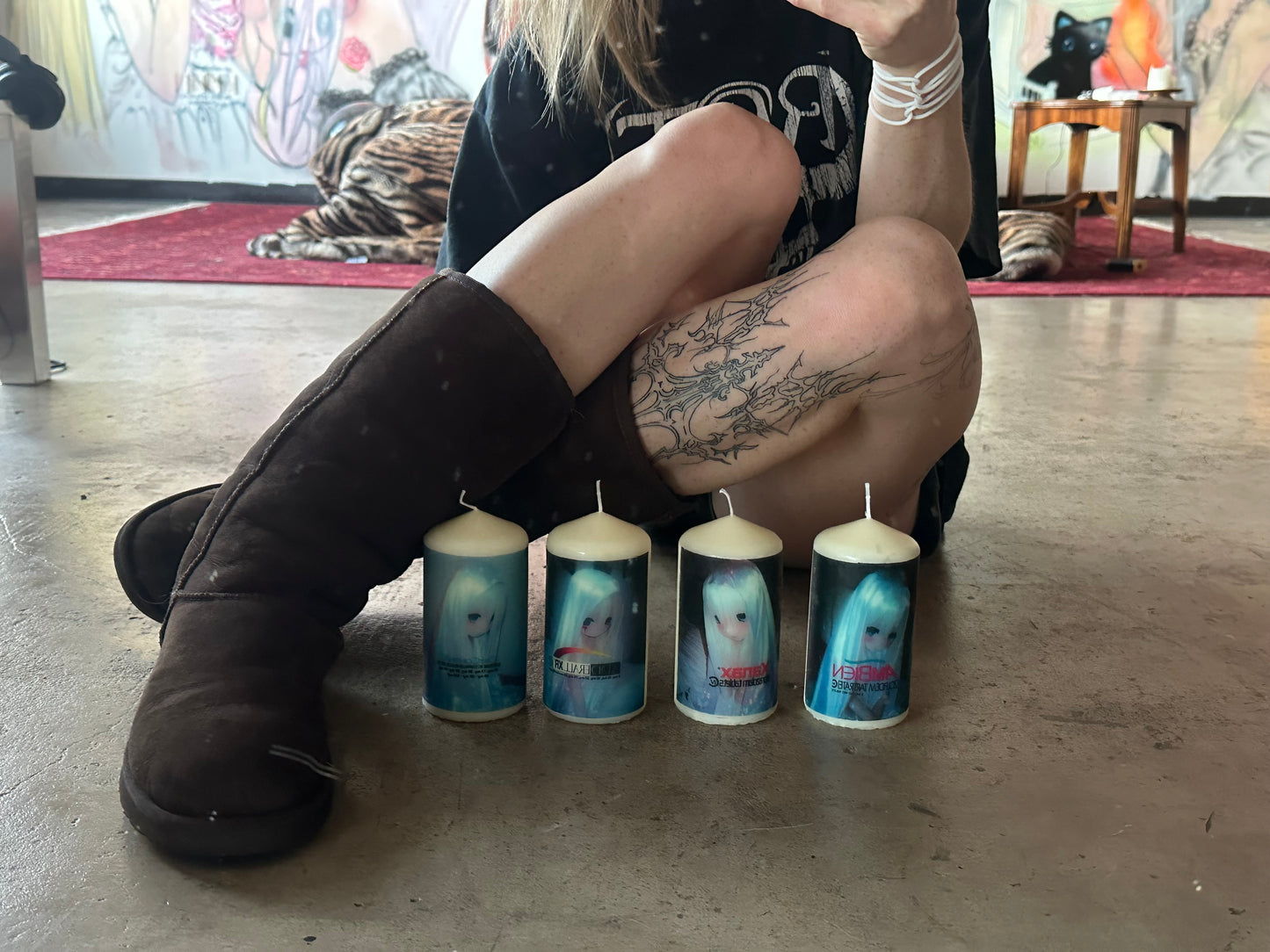 Script Princess Candle Set